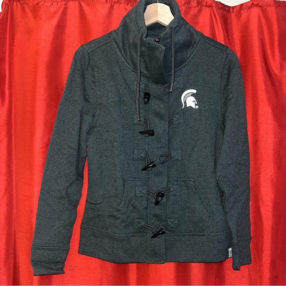 🆕Michigan State Spartans|Bruzer Renu|Nantucket Toggle Zip Jacket |Women's Size S